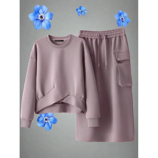 Easy Day Sweatshirt And Dress Set