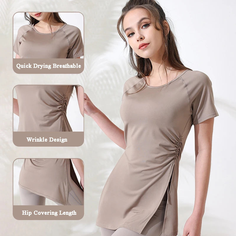 Workout Long Style Yoga Top Cover Up