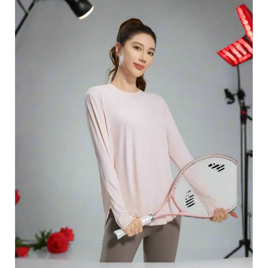 Long Sleeve Loose Athletic Sweatshirt