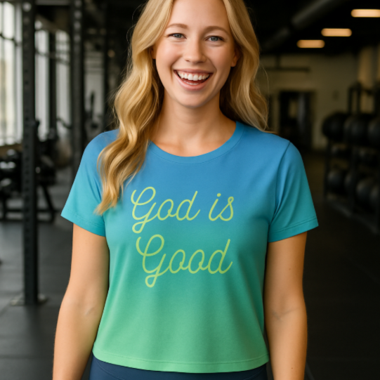 God Is Good Crop Tee
