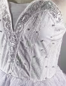 Simple Back or Zipper Snow Flakes Romantic Tutu - Choose Style