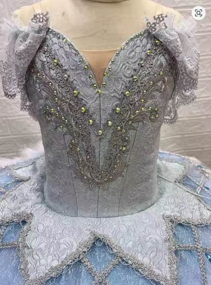 Soft Tulle Snow Queen Pancake Ballet Tutu