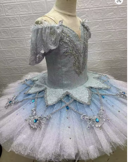 Soft Tulle Snow Queen Pancake Ballet Tutu