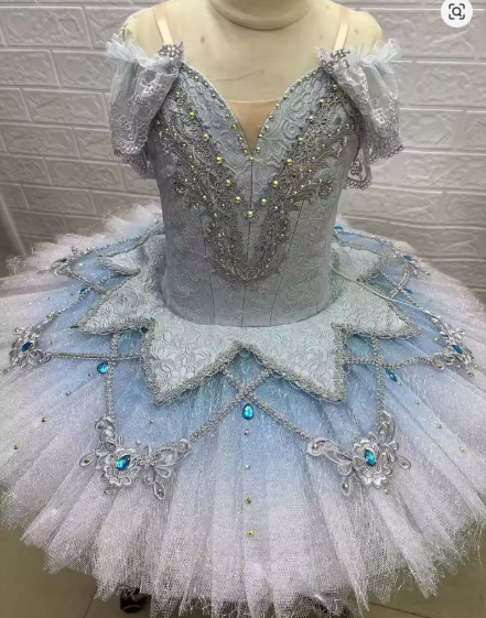 Soft Tulle Snow Queen Pancake Ballet Tutu