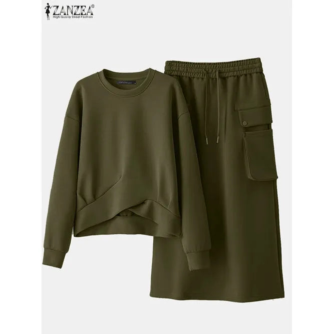 Easy Day Sweatshirt And Dress Set