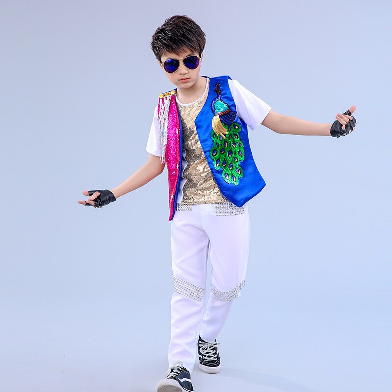 Bambini Ragazze Ragazzi Paillettes Jazz Hip Hop Bambini Ragazze Ragazzi Paillettes Jazz Hip Hop