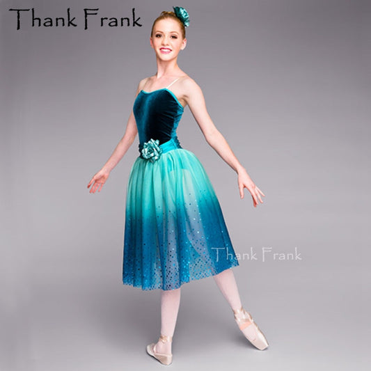 Velvet Mid-Length Contemporary Ballet Dress