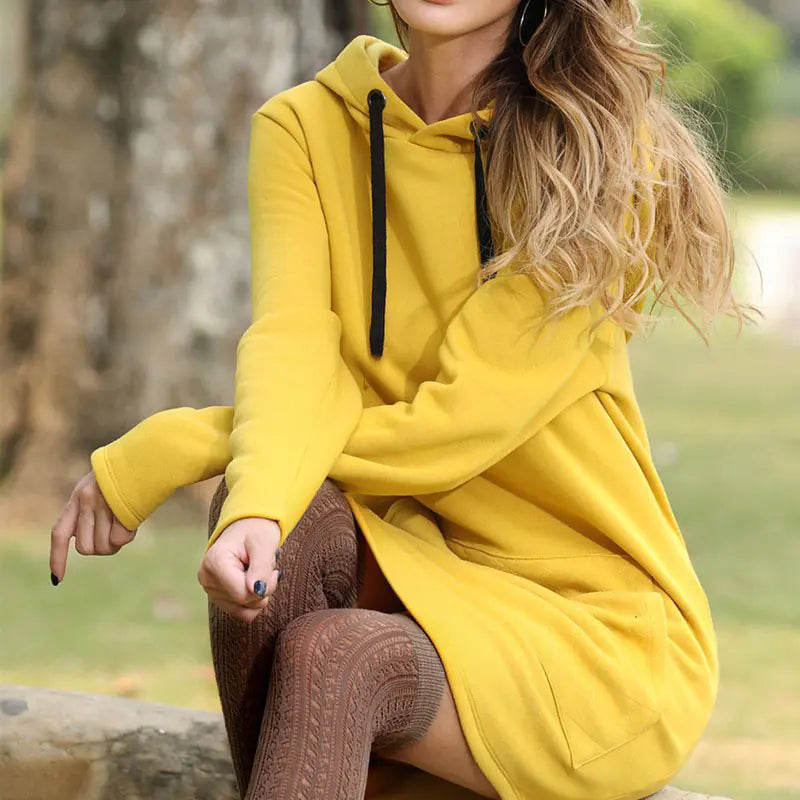 Hooded Fleece Dress