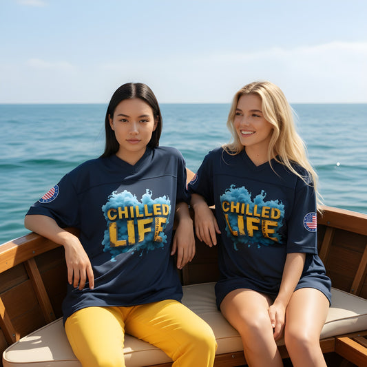 Chilled Life Boxy Football Jersey