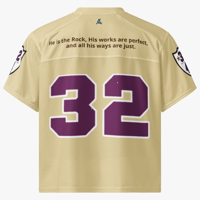 You Are Perfect Gold Boxy Football Jersey