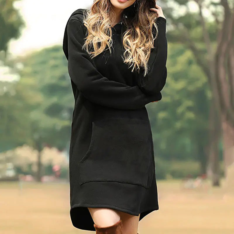 Hooded Fleece Dress