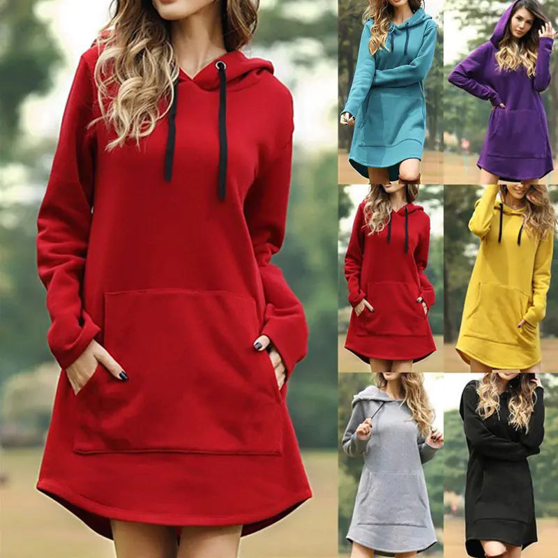 Hooded Fleece Dress