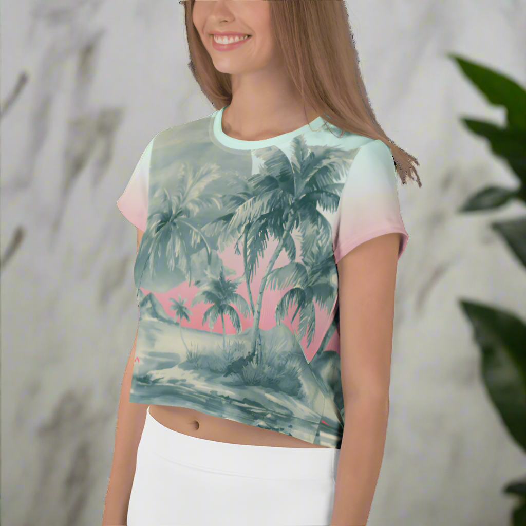 Bahama Nights Crop Tee