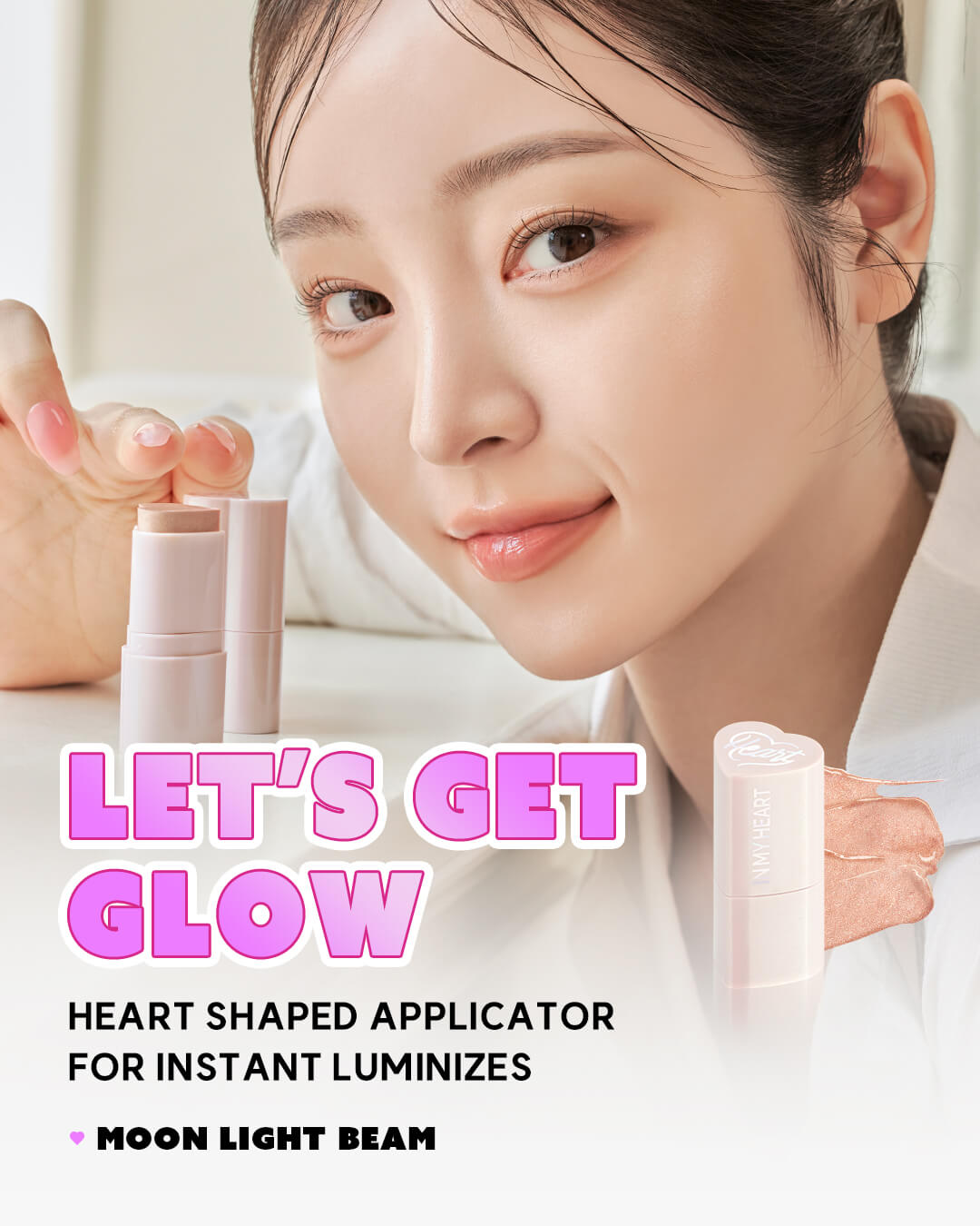 Pretty Filter In My Heart Stick Highlighter Moonlight Beam