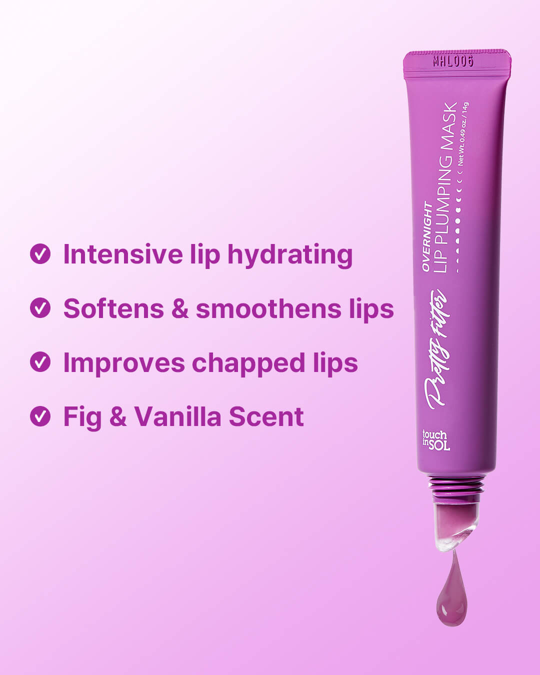 Pretty Filter Lip Plumping Gloss Mask Tube Night (14 ml)