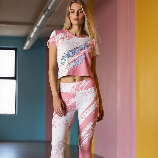 Choose Joy Yoga Capri Leggings