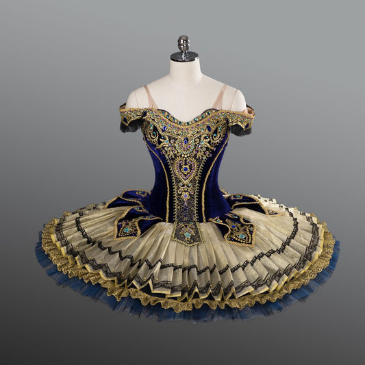 Imperial Dark Blue and Black Competition Tutu
