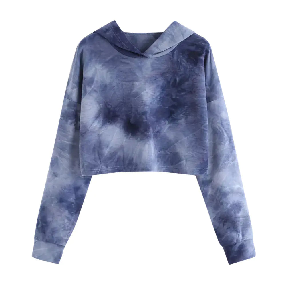 Sunny Island Tie-Dye Hooded Sweatshirt for Women