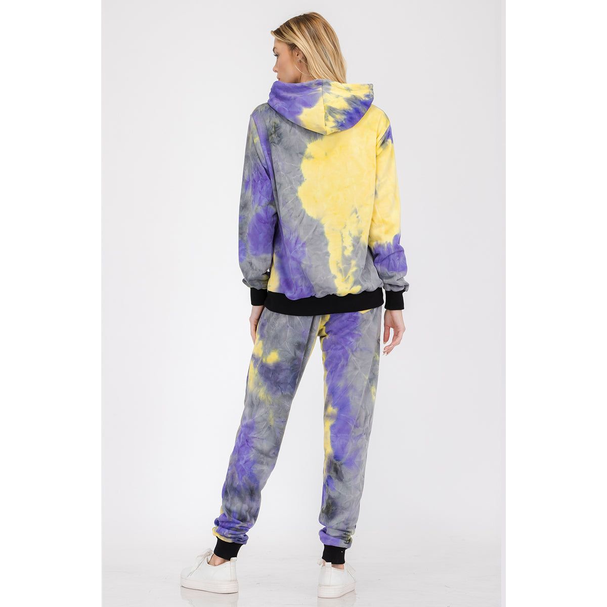 Pop Womens Cotton Tye Dye Lounge Wear Sweat Set
