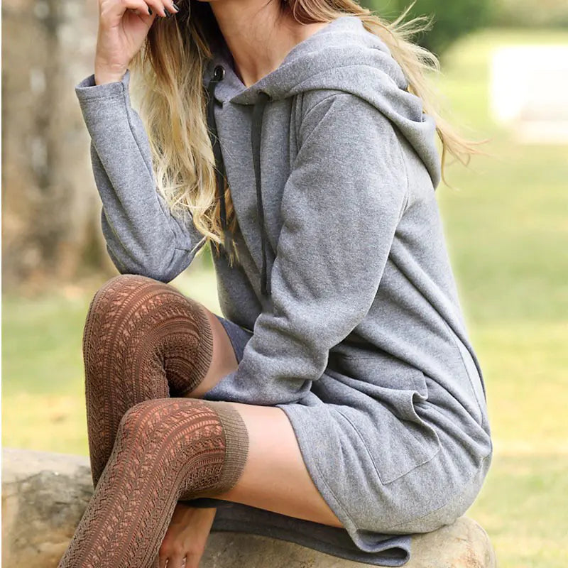 Hooded Fleece Dress