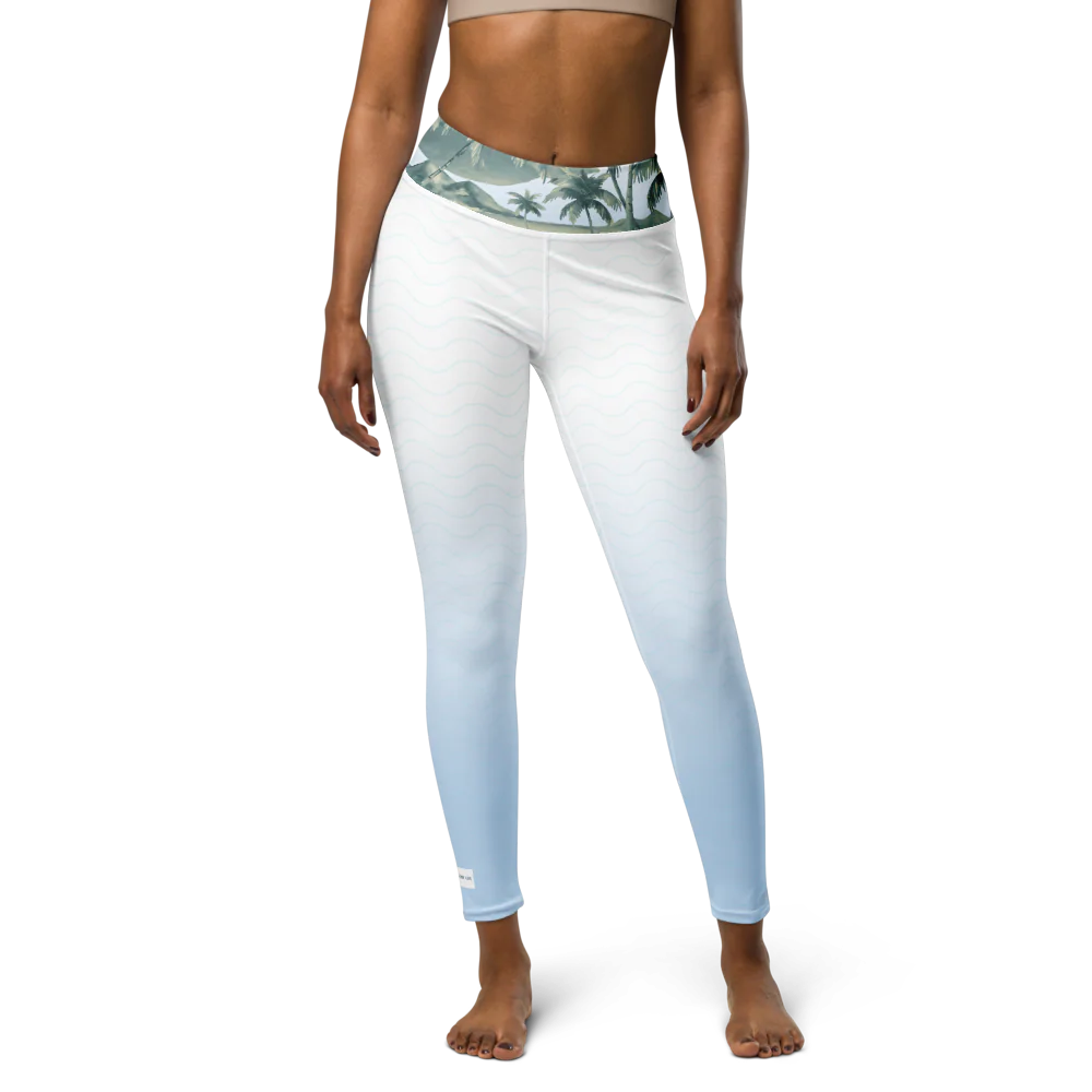 Bahama Nights Tropical Yoga Leggings