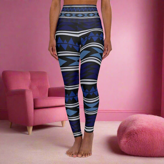 Womens High-waist Fitness Ocean Legging Yoga Pants