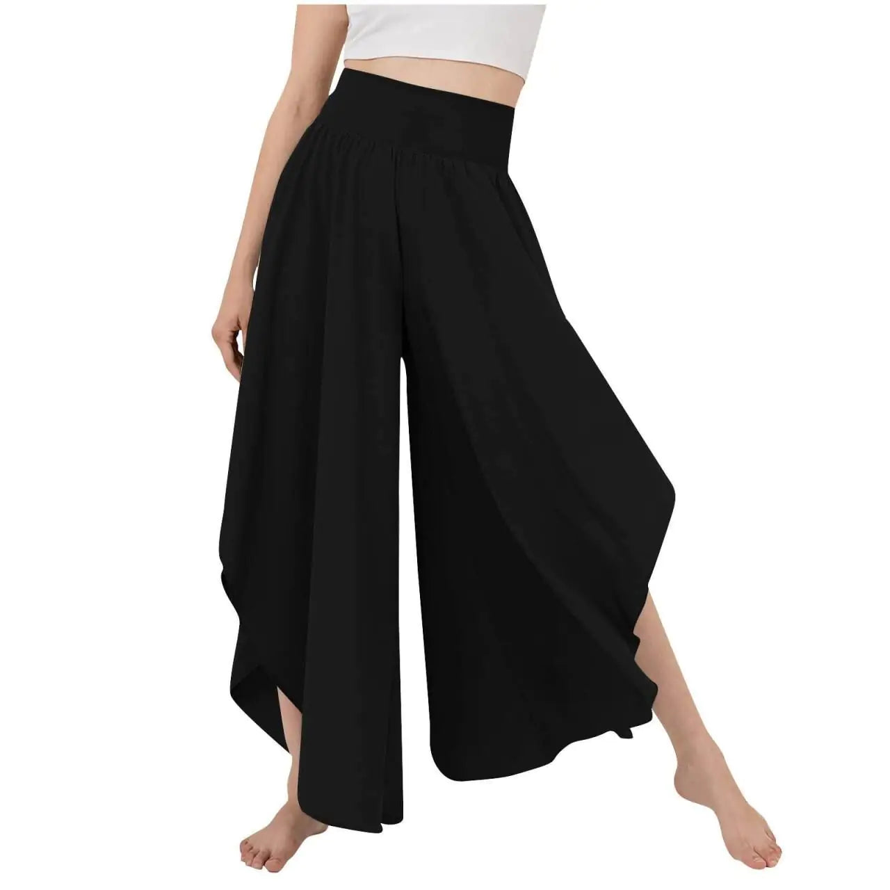 High-Waist Wide-Leg Dance Class Pants