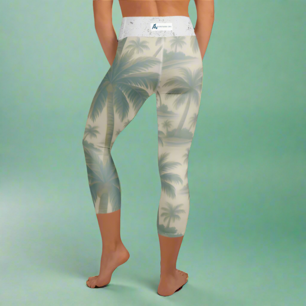 Bahama Nights Light Yoga Capri Leggings