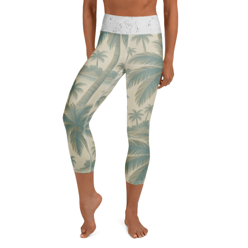 Bahama Nights Light Yoga Capri Leggings