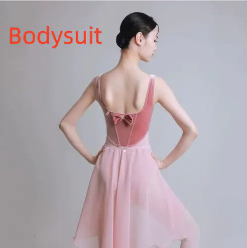 Velvet Ballet Class Leotard & Petal Skirt