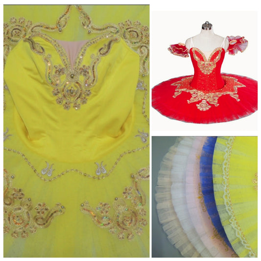 Modern Princess Pancake Tutu (Choose Color)