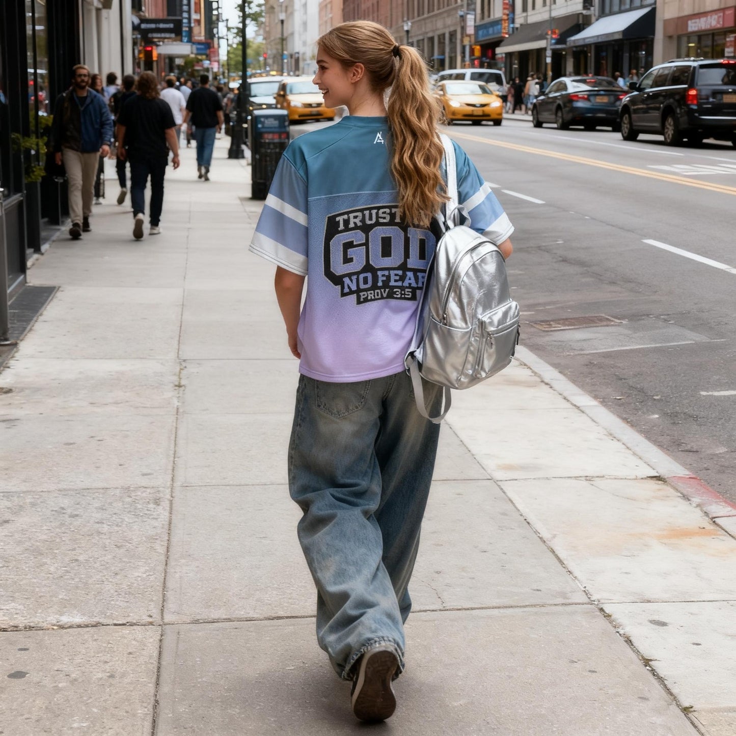 No Fear Boxy Football Jersey