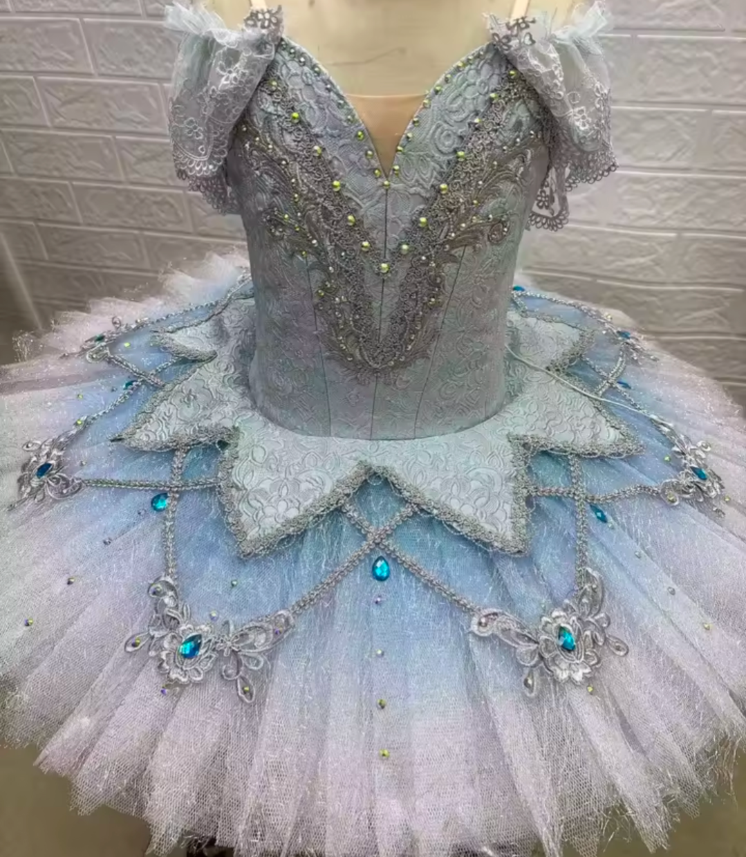 Soft Tulle Snow Queen Pancake Ballet Tutu