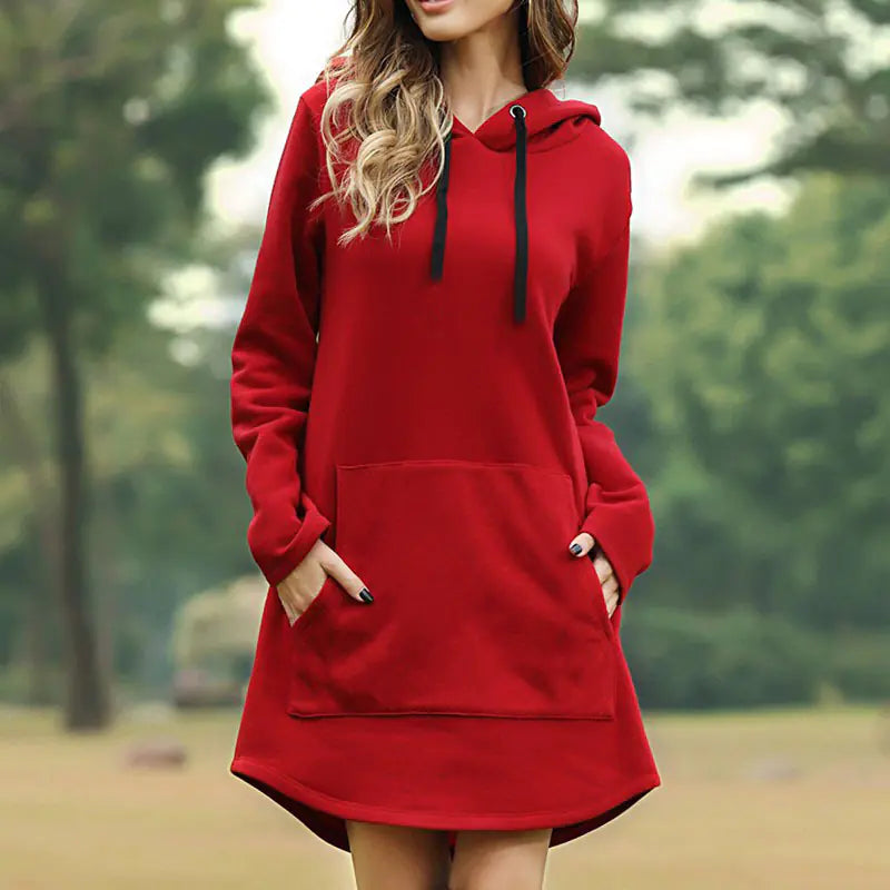 Hooded Fleece Dress