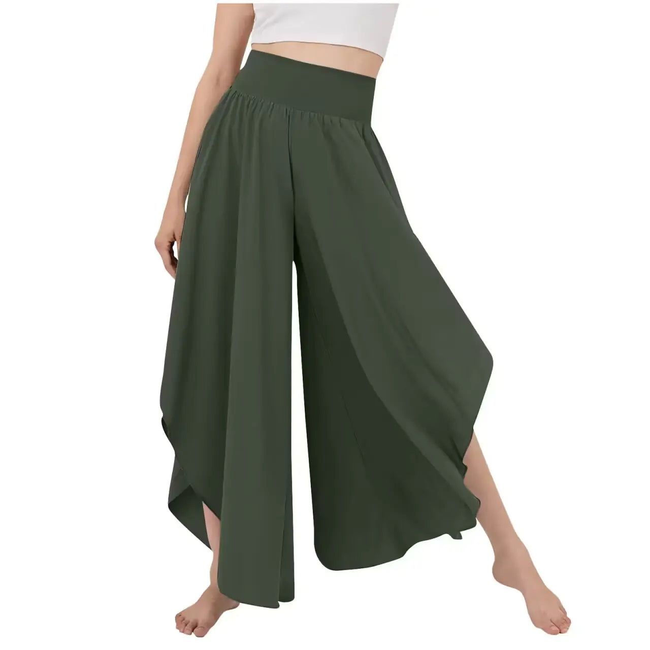 High-Waist Wide-Leg Dance Class Pants