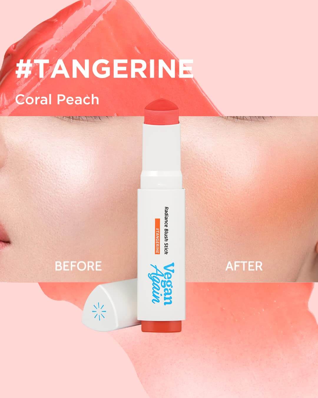 Vegan Again Radiance Best Blush Stick Makeup