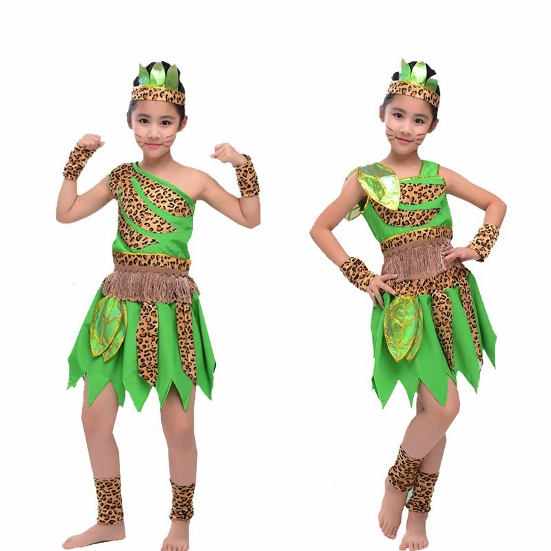 Children Dance African Hunter Stage Wear - Arabesque Life