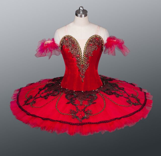 Red Paquita Spanish Ballet Professional Competition Tutu - Arabesque Life