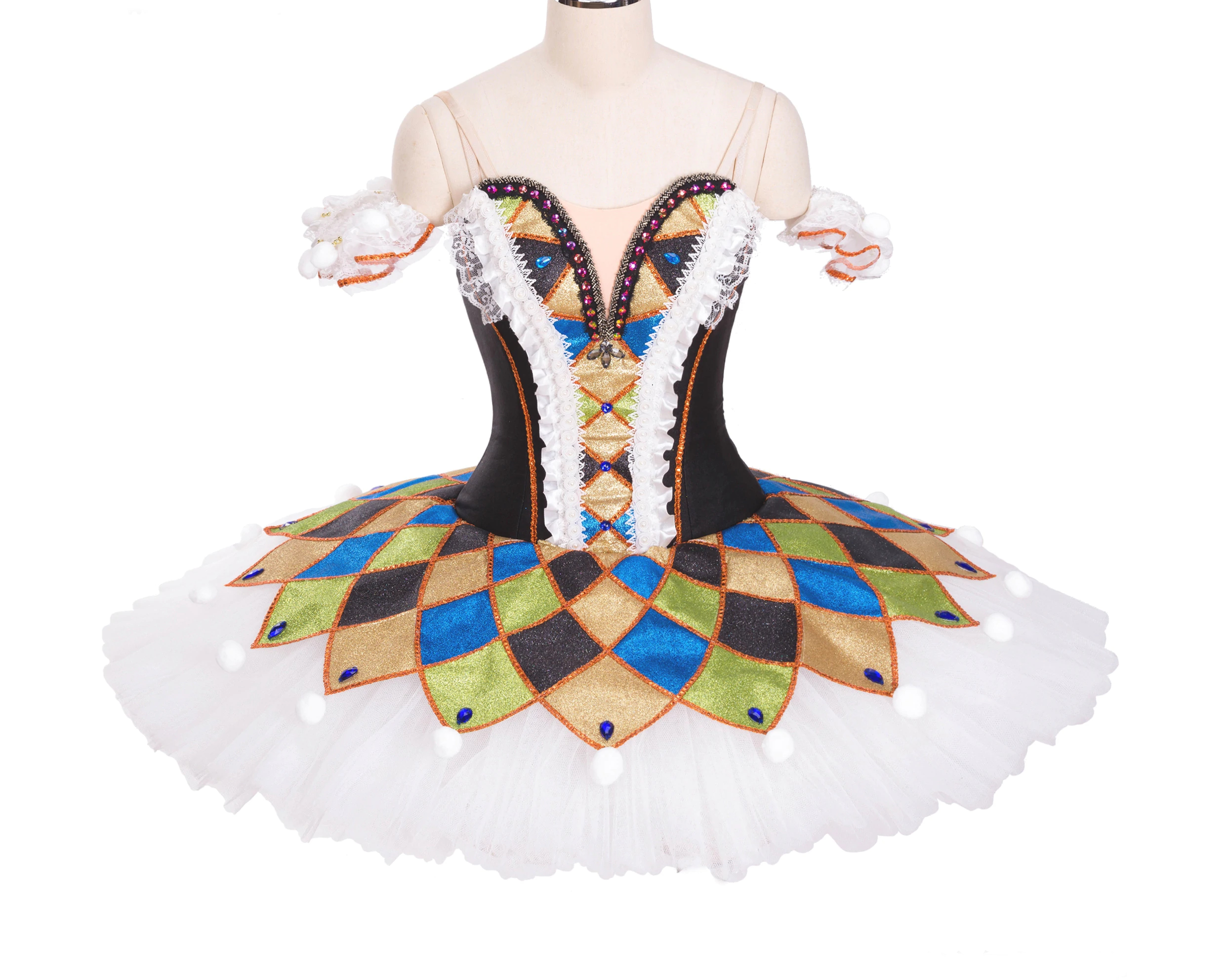 Entanglement Intrusion Slightly Professional Classical Ballet Columbine Doll Costume - Arabesque Life