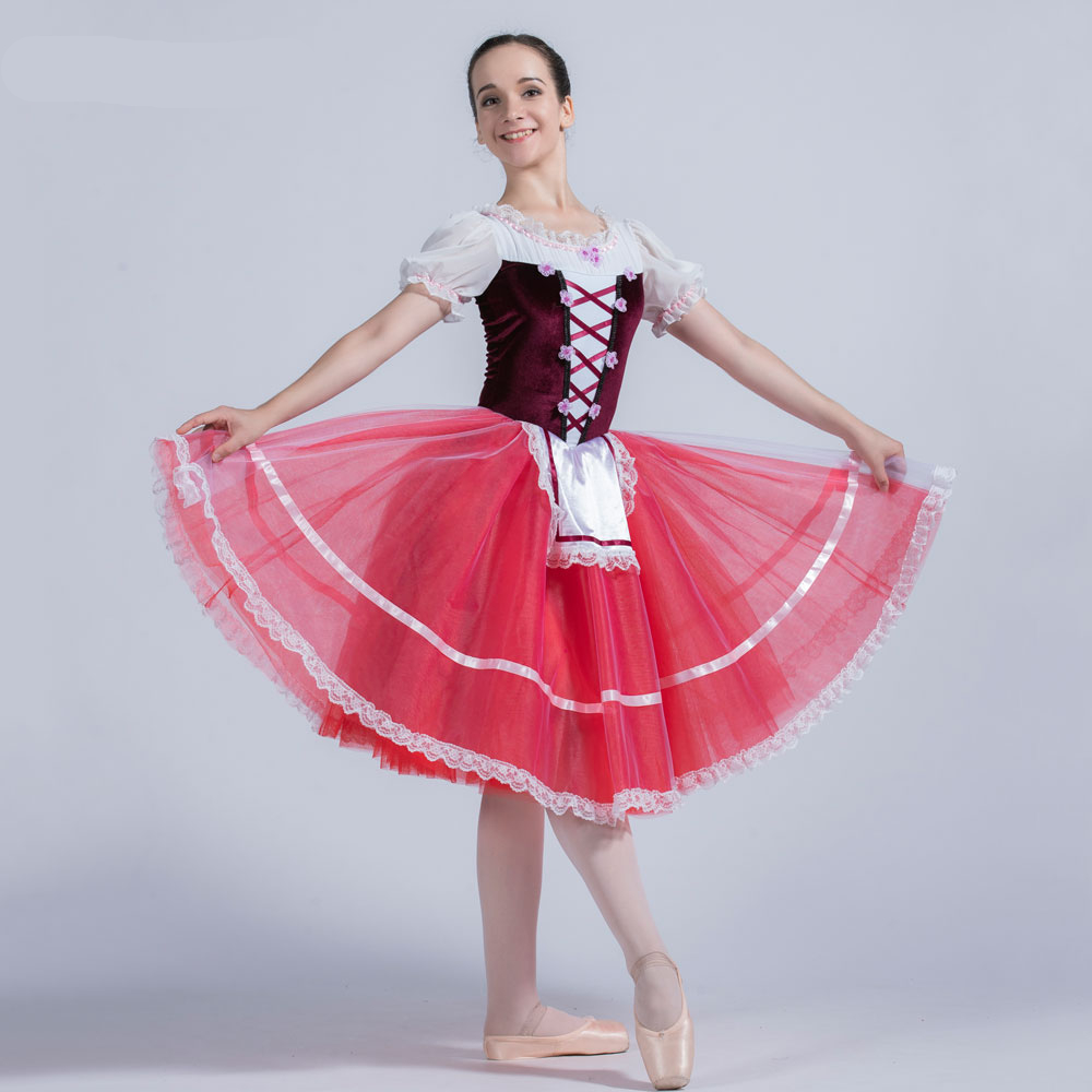Adult Professional Kids Giselle Romantic Ballet Long Dress Costume 